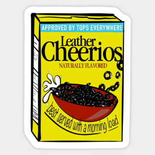 Leather Cheerios Sticker